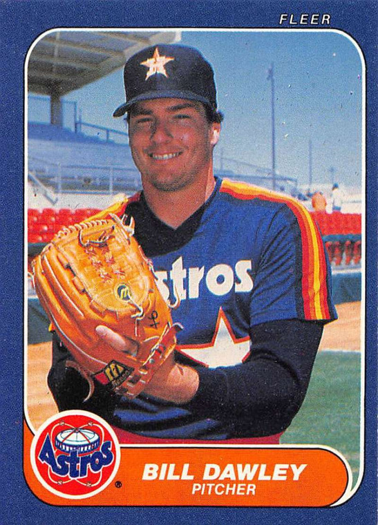 1986 Fleer #298 Bill Dawley VG Houston Astros 