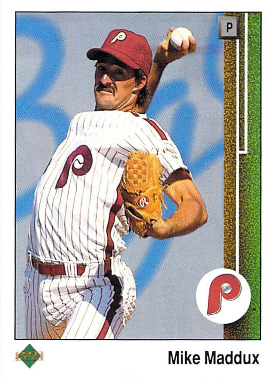 1989 Upper Deck #338 Mike Maddux VG Philadelphia Phillies 