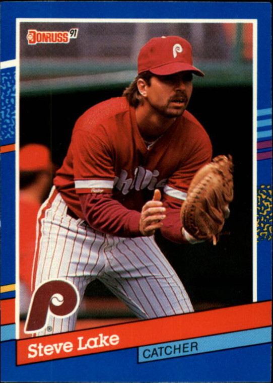 1991 Donruss #334 Steve Lake VG Philadelphia Phillies 