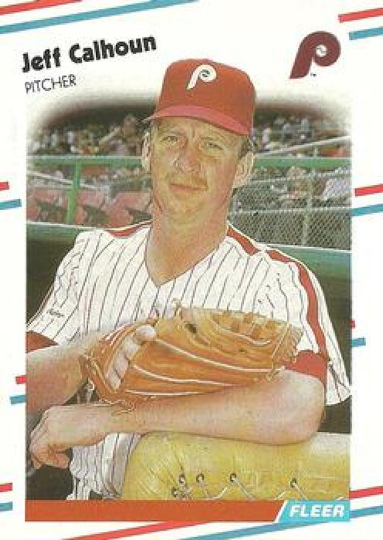 1988 Fleer #299 Jeff Calhoun VG Philadelphia Phillies 