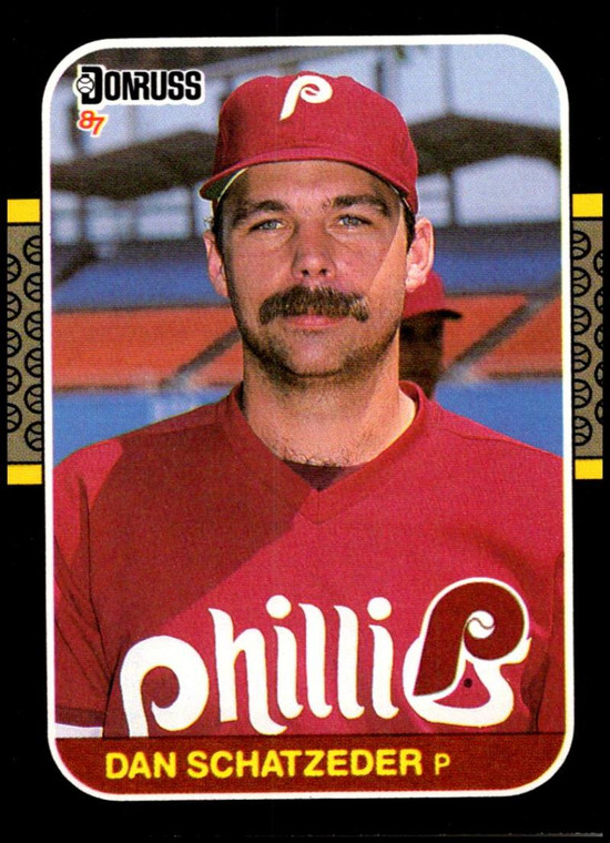 1987 Donruss #482 Dan Schatzeder VG Philadelphia Phillies 