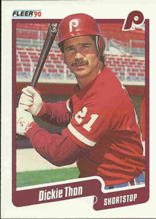 1990 Fleer #573 Dickie Thon VG Philadelphia Phillies 