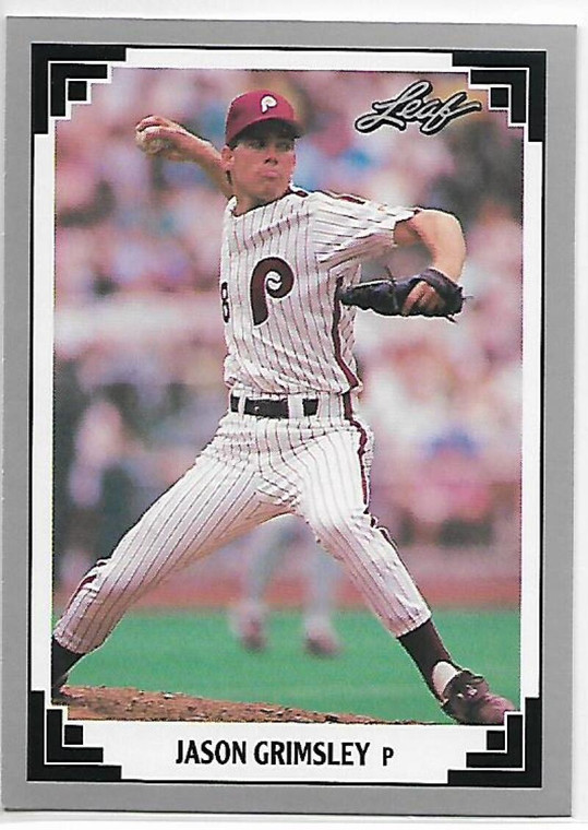 1991 Leaf #288 Jason Grimsley VG Philadelphia Phillies 