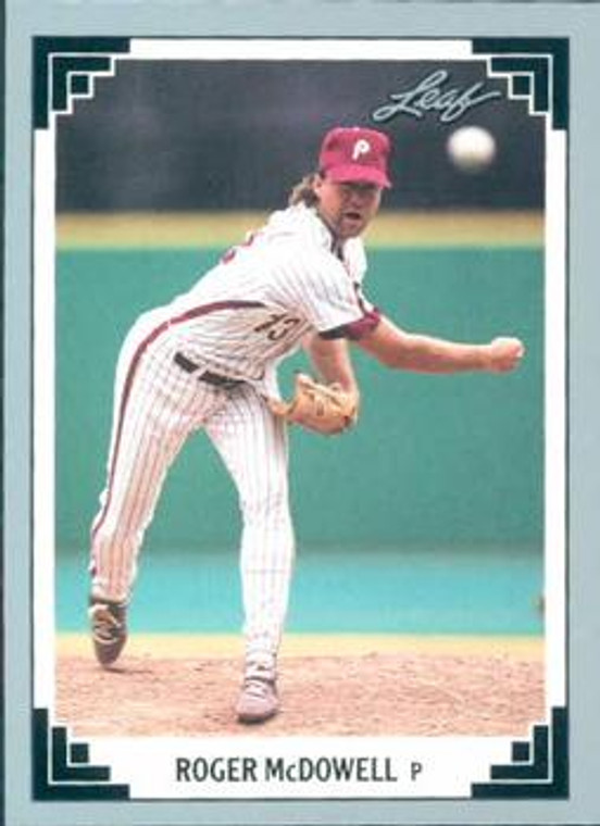 1991 Leaf #410 Roger McDowell VG Philadelphia Phillies 