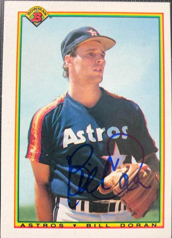 Bill Doran Autographed 1990 Bowman #76