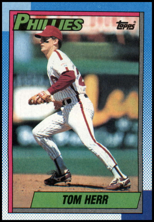 1990 Topps #297 Tom Herr VG Philadelphia Phillies 