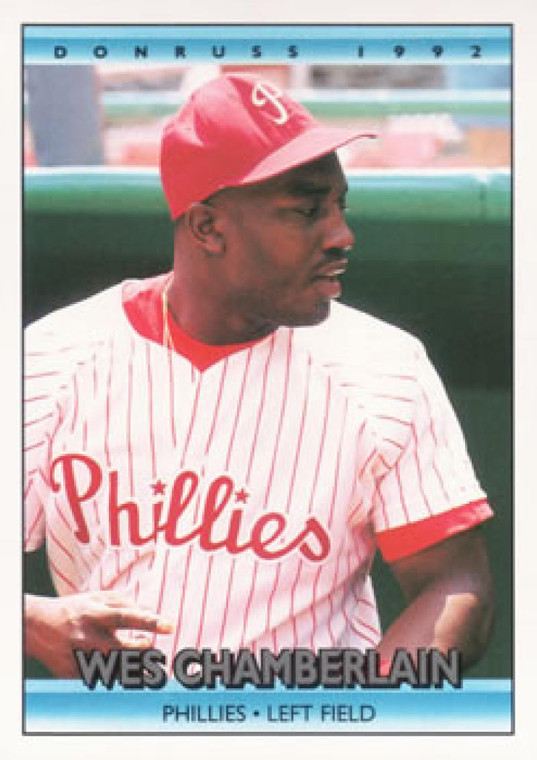 1992 Donruss #384 Wes Chamberlain VG Philadelphia Phillies 