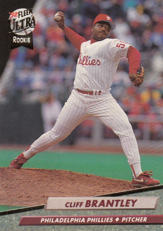 1992 Ultra #543 Cliff Brantley VG RC Rookie Philadelphia Phillies 