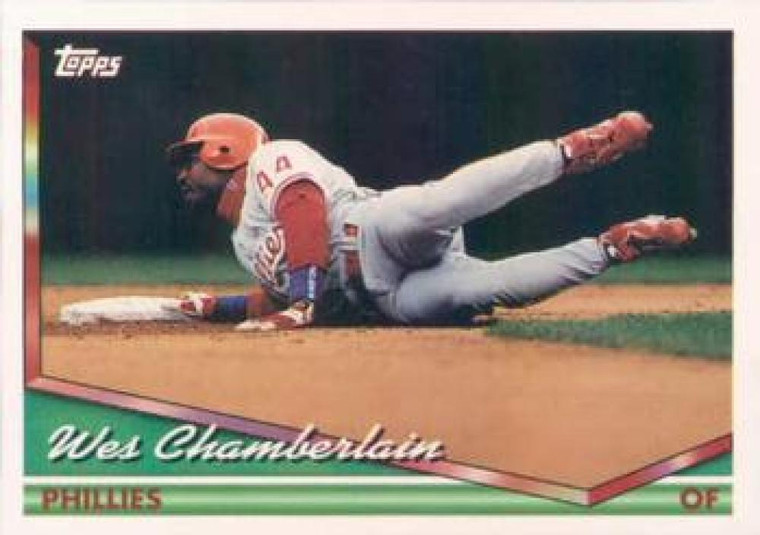 1994 Topps #419 Wes Chamberlain VG Philadelphia Phillies 