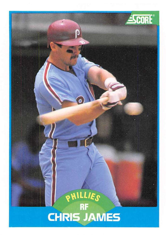 1989 Score #202 Chris James VG Philadelphia Phillies 