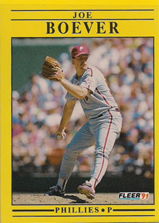 1991 Fleer #387 Joe Boever VG Philadelphia Phillies 