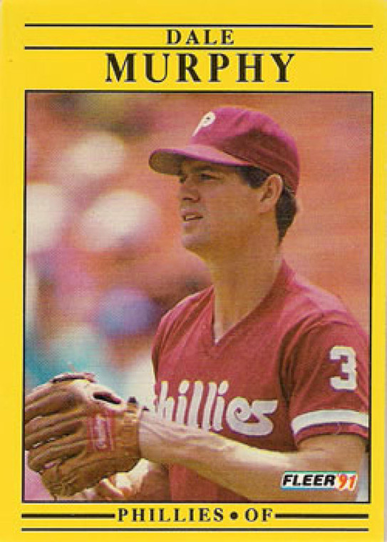 1991 Fleer #409 Dale Murphy VG Philadelphia Phillies 