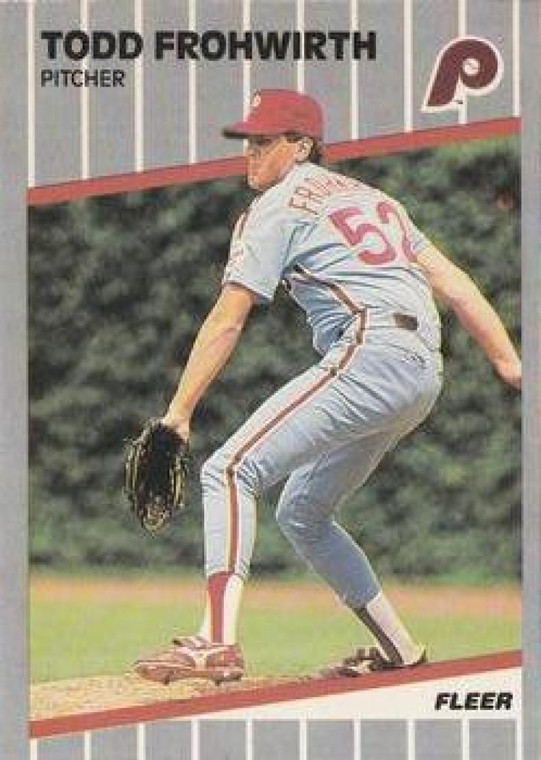 1989 Fleer #567 Todd Frohwirth VG Philadelphia Phillies 