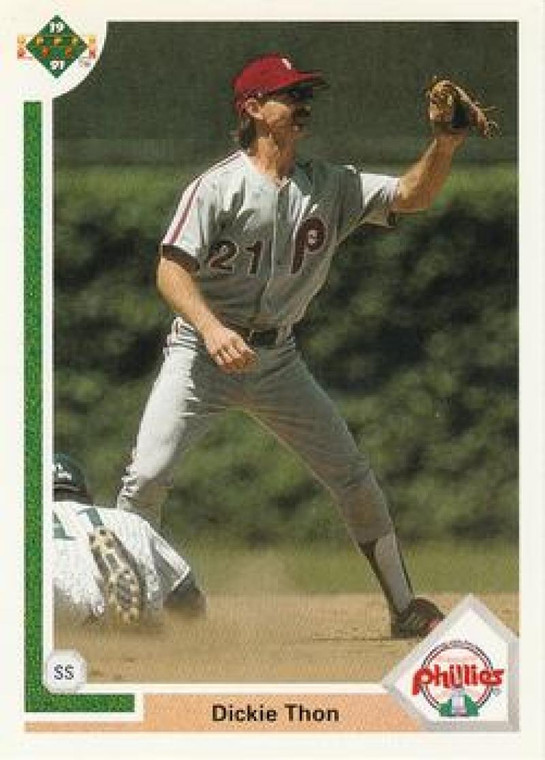 1991 Upper Deck #449 Dickie Thon VG Philadelphia Phillies 