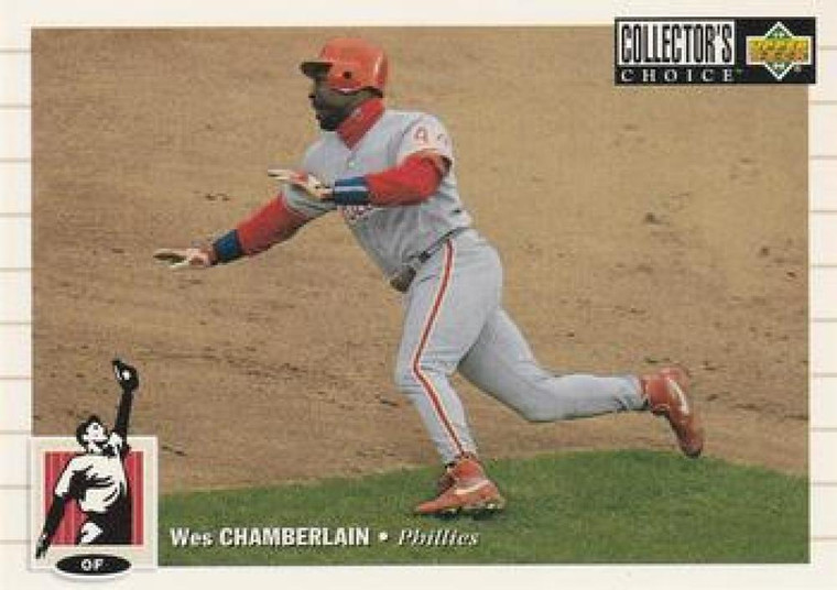 1994 Collector's Choice #76 Wes Chamberlain VG Philadelphia Phillies 