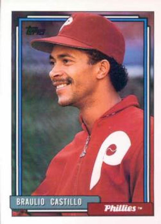 1992 Topps #353 Braulio Castillo VG RC Rookie Philadelphia Phillies 