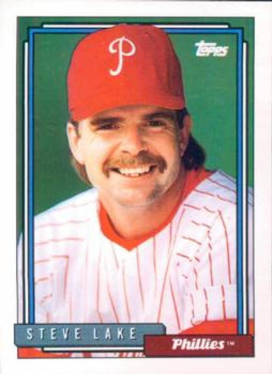 1992 Topps #331 Steve Lake VG Philadelphia Phillies 