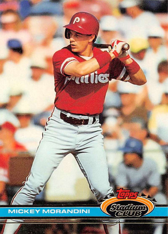 1991 Stadium Club #535 Mickey Morandini VG Philadelphia Phillies 