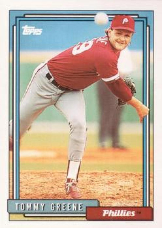 1992 Topps #83 Tommy Greene VG Philadelphia Phillies 