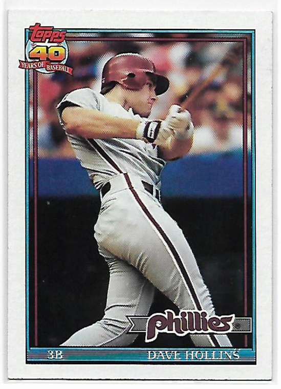 1991 Topps #264 Dave Hollins VG Philadelphia Phillies 