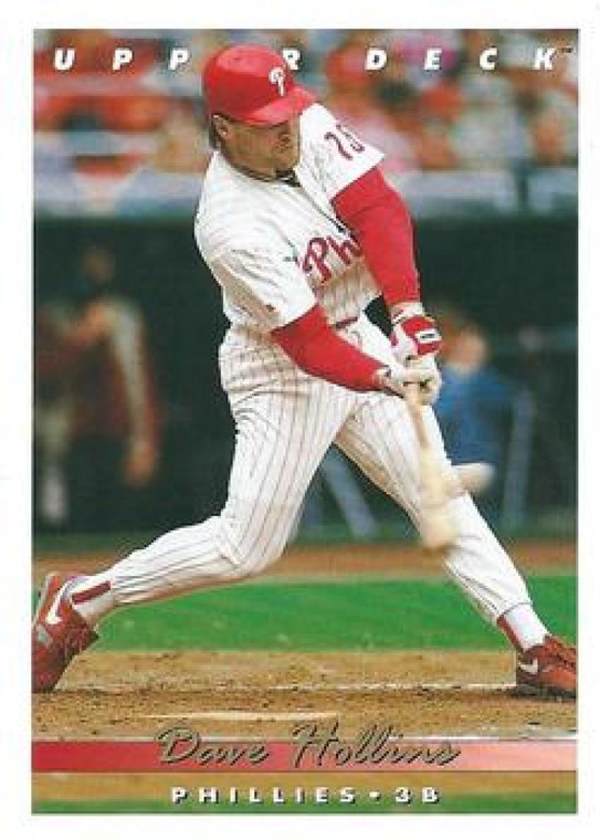 1993 Upper Deck #153 Dave Hollins VG Philadelphia Phillies 
