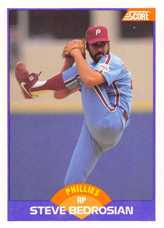 1989 Score #260 Steve Bedrosian VG Philadelphia Phillies 