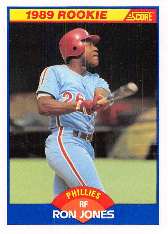 1989 Score #639 Ron Jones VG RC Rookie Philadelphia Phillies 