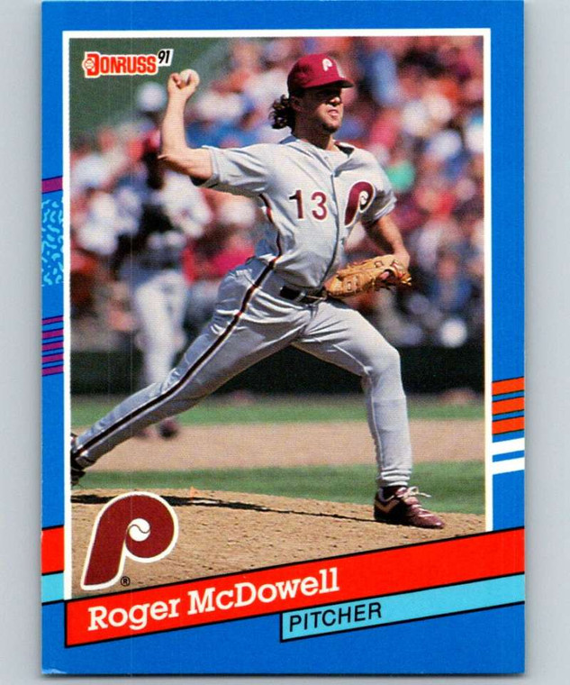 1991 Donruss #166 Roger McDowell VG Philadelphia Phillies 