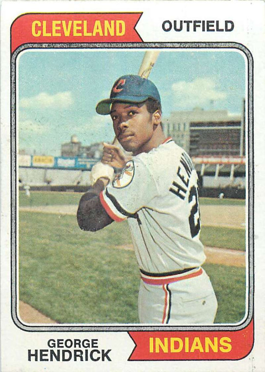 1974 Topps #303 George Hendrick VG Cleveland Indians 