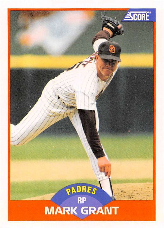 1989 Score #349 Mark Grant VG San Diego Padres 