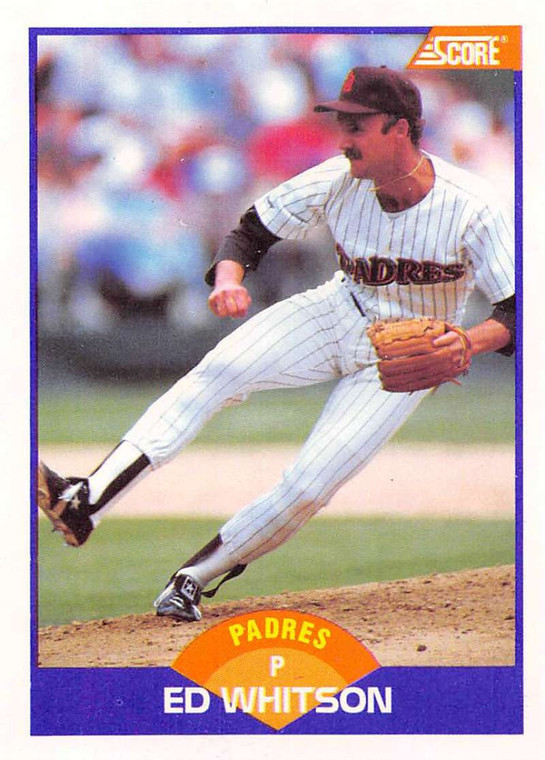 1989 Score #329 Ed Whitson VG San Diego Padres 