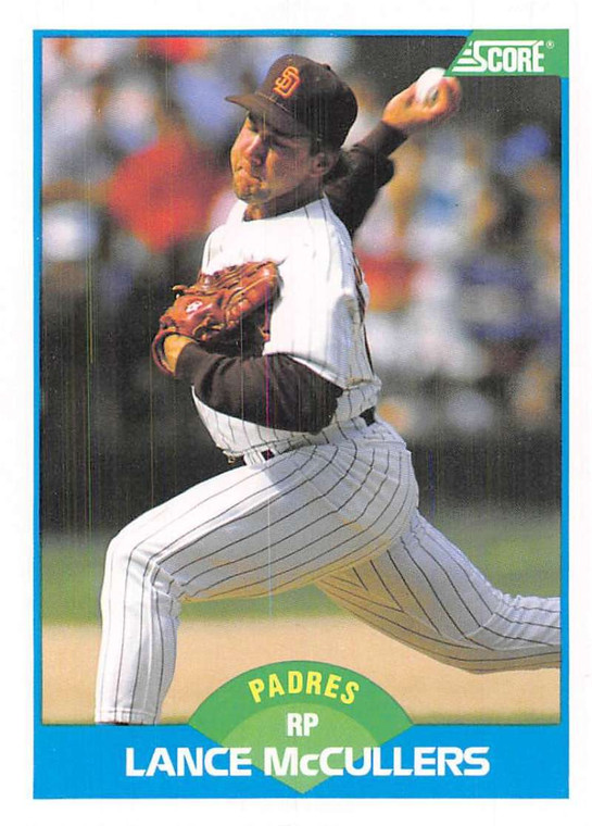1989 Score #158 Lance McCullers VG San Diego Padres 