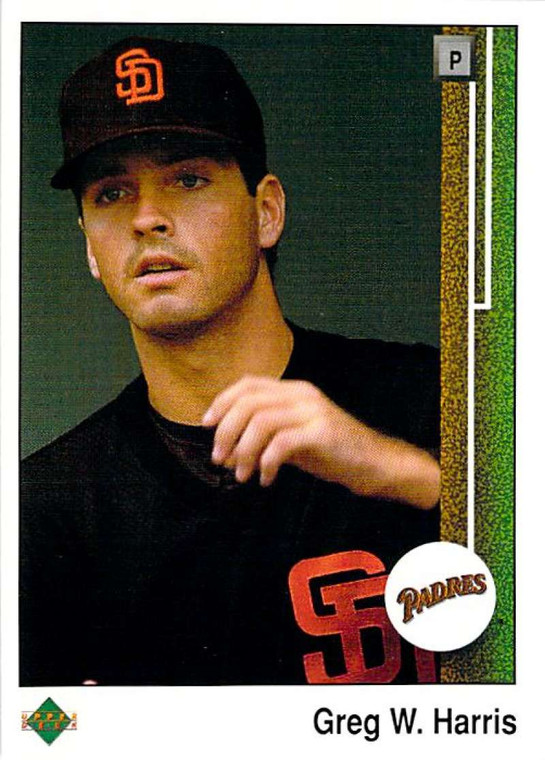 1989 Upper Deck #724 Greg Harris VG RC Rookie San Diego Padres 