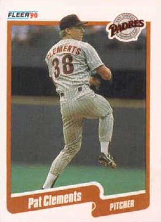 1990 Fleer #153 Pat Clements VG San Diego Padres 