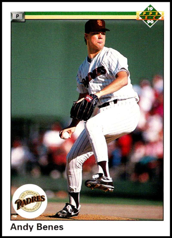 1990 Upper Deck #55 Andy Benes UER VG San Diego Padres 