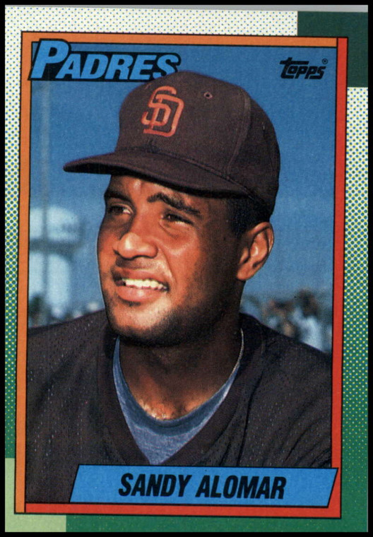 1990 Topps #353 Sandy Alomar Jr. UER VG San Diego Padres 