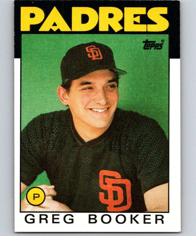 1986 Topps #429 Greg Booker VG San Diego Padres 