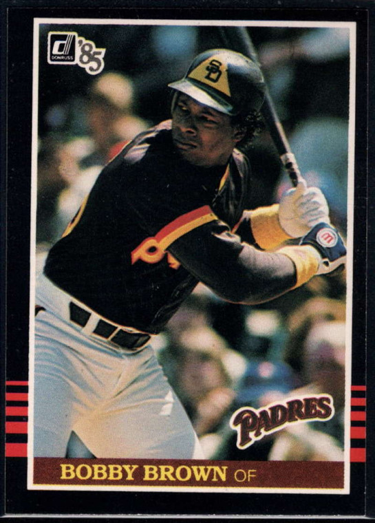 1985 Donruss #383 Bobby Brown VG San Diego Padres 