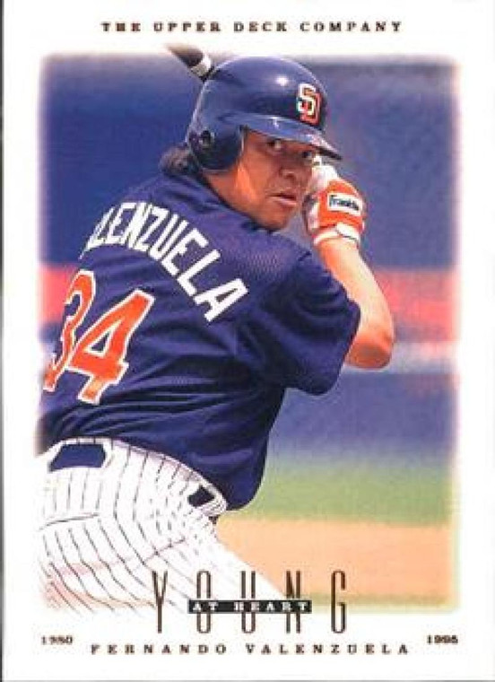 SOLD 43703 1996 Upper Deck #114 Fernando Valenzuela YH VG San Diego Padres 