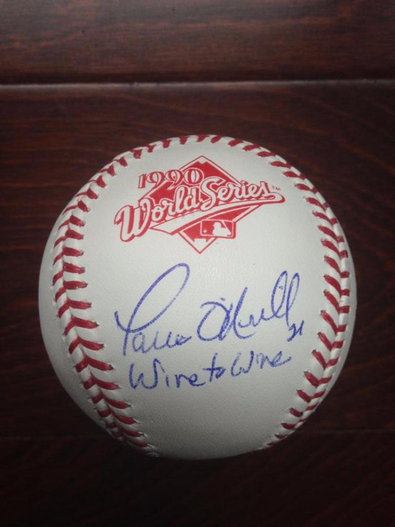 SOLD 2846 Paul O'Neill "Wire to Wire" Autographed Rawlings Official 1990 World Series Baseball 