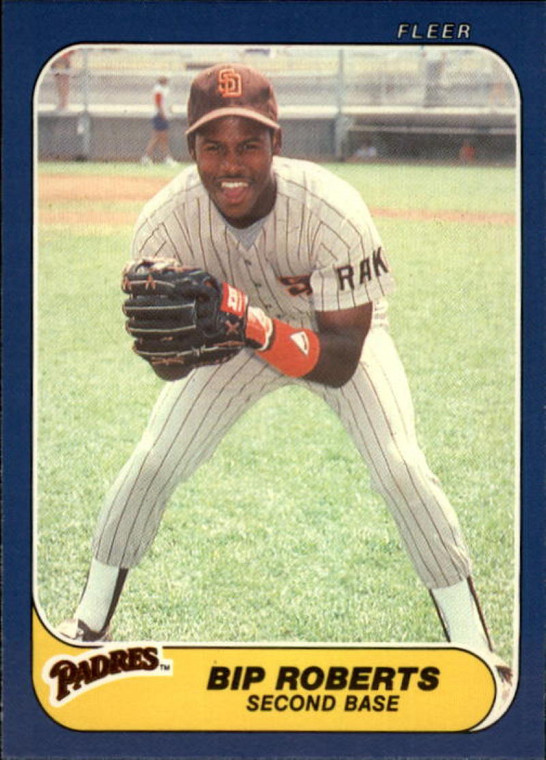 1986 Fleer Update #U-96 Bip Roberts VG RC Rookie San Diego Padres 