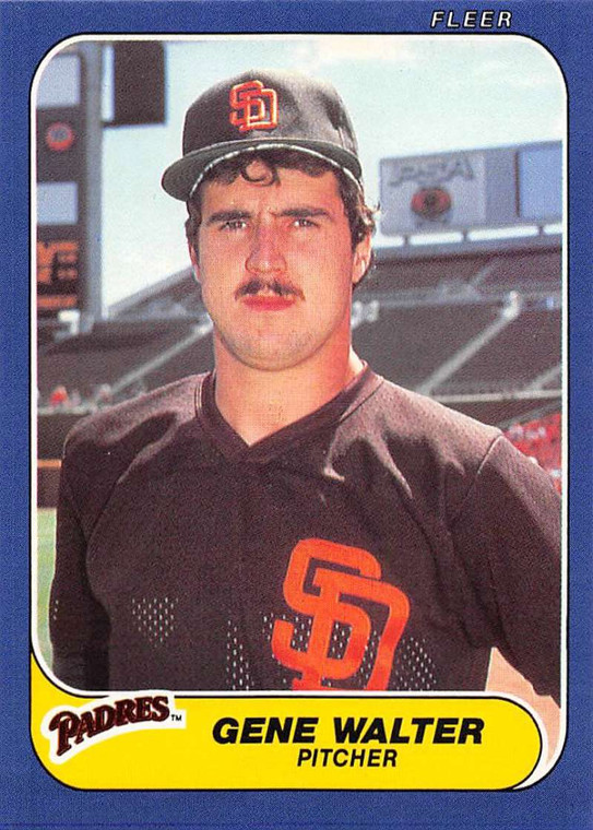 1986 Fleer Update #U-124 Gene Walter VG San Diego Padres 