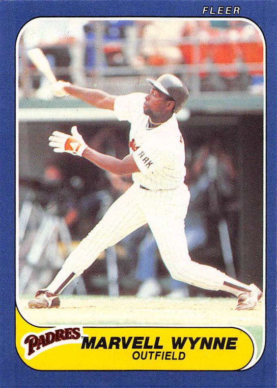 1986 Fleer Update #U-130 Marvell Wynne VG San Diego Padres 