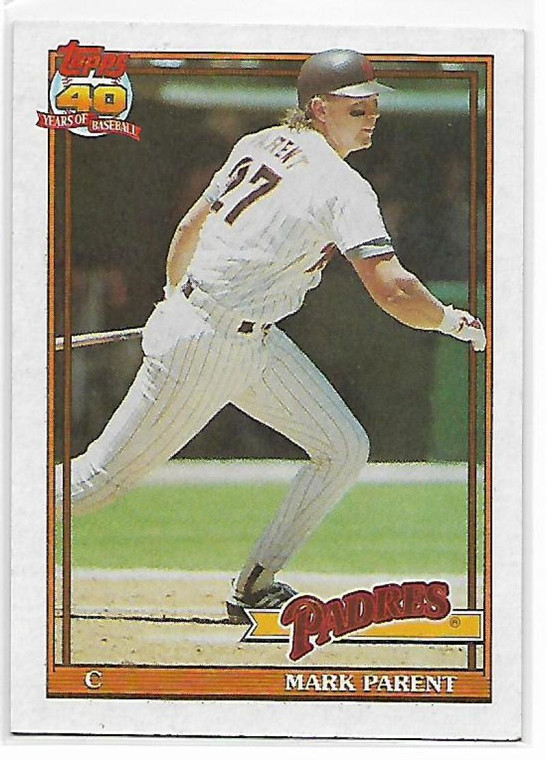 1991 Topps #358 Mark Parent VG San Diego Padres 
