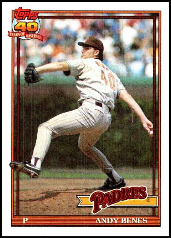 1991 Topps #307 Andy Benes VG San Diego Padres 