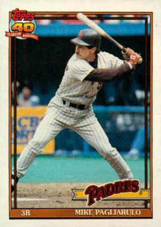 1991 Topps #547 Mike Pagliarulo VG San Diego Padres 