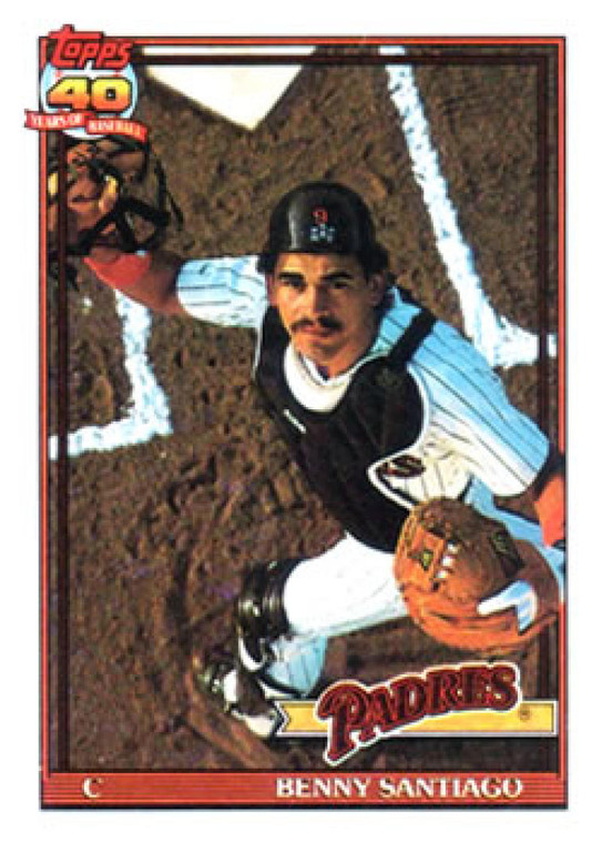 1991 Topps #760 Benito Santiago VG San Diego Padres 