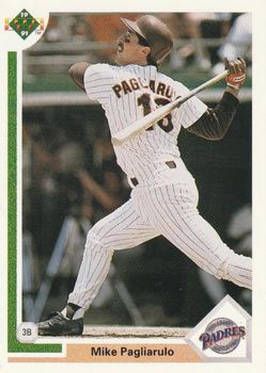 1991 Upper Deck #206 Mike Pagliarulo VG San Diego Padres 