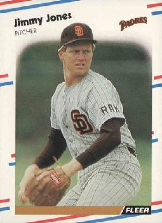 1988 Fleer #588 Jimmy Jones VG San Diego Padres 