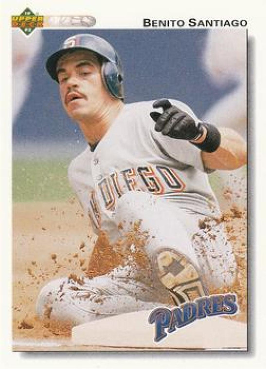 1992 Upper Deck #253 Benito Santiago VG San Diego Padres 
